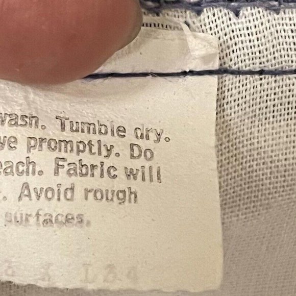 Vintage Levis 10517 Blue Polyester Dacron Stay Press Pants 32 /33 - Picture 6 of 7